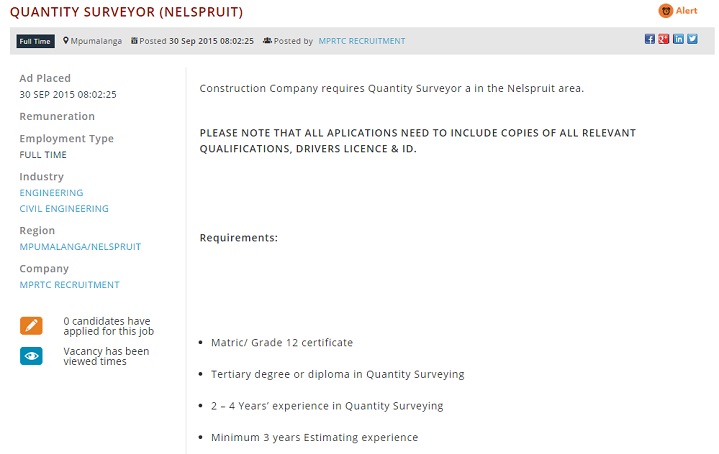 quantity-surveyor-vacancy